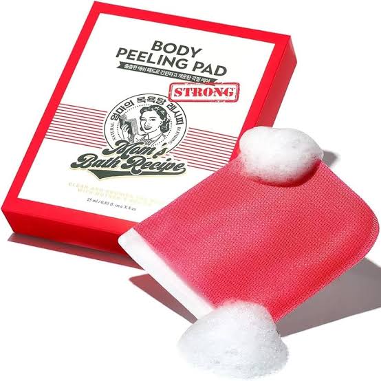Mom’s Bath Recipe Body Peeling Pad (Red)