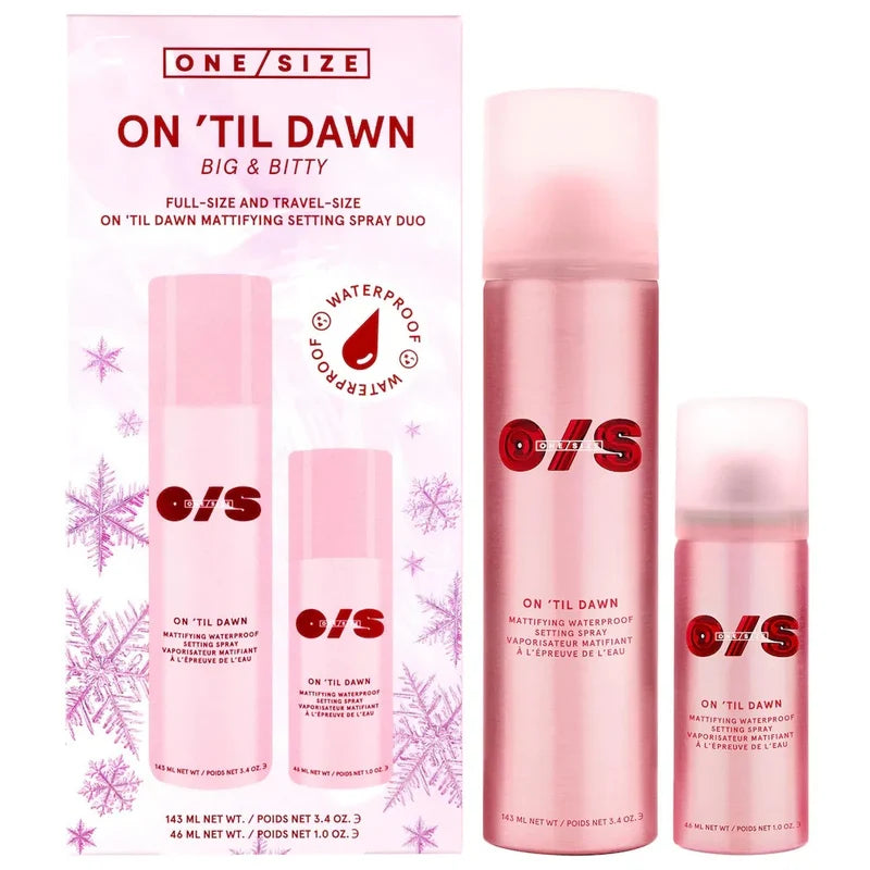 ONE / SIZE On 'Til Dawn Mattifying Waterproof Setting Spray Big & Bitty Duo