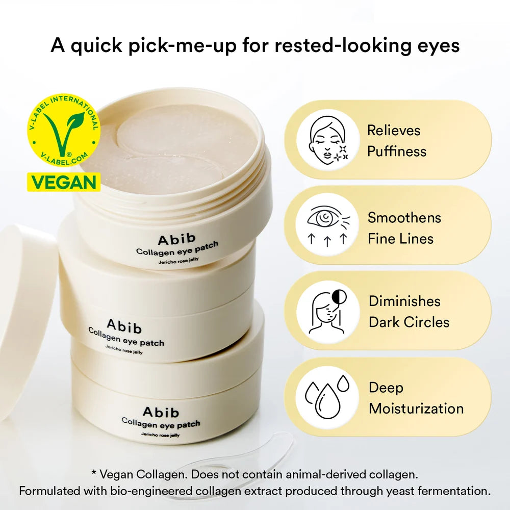 Abib Vegan Collagen eye patch Jericho rose jelly
