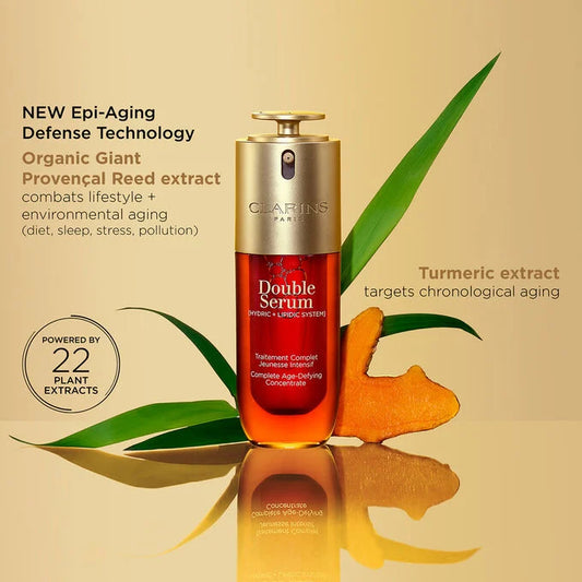 CLARINS DOUBLE SERUM Anti-Aging + Anti-Wrinkle Serum