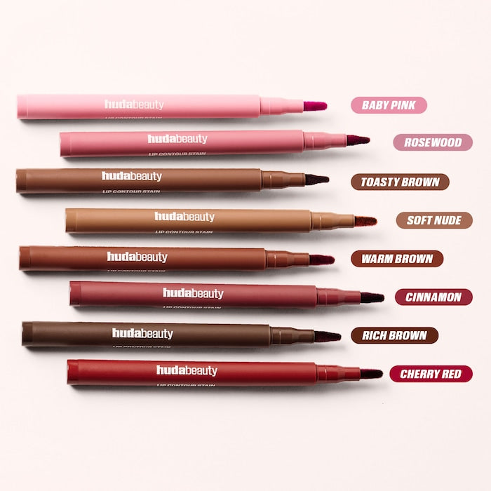 HUDA BEAUTY  Lip Contour Lip Stain for 12-Hour Wear