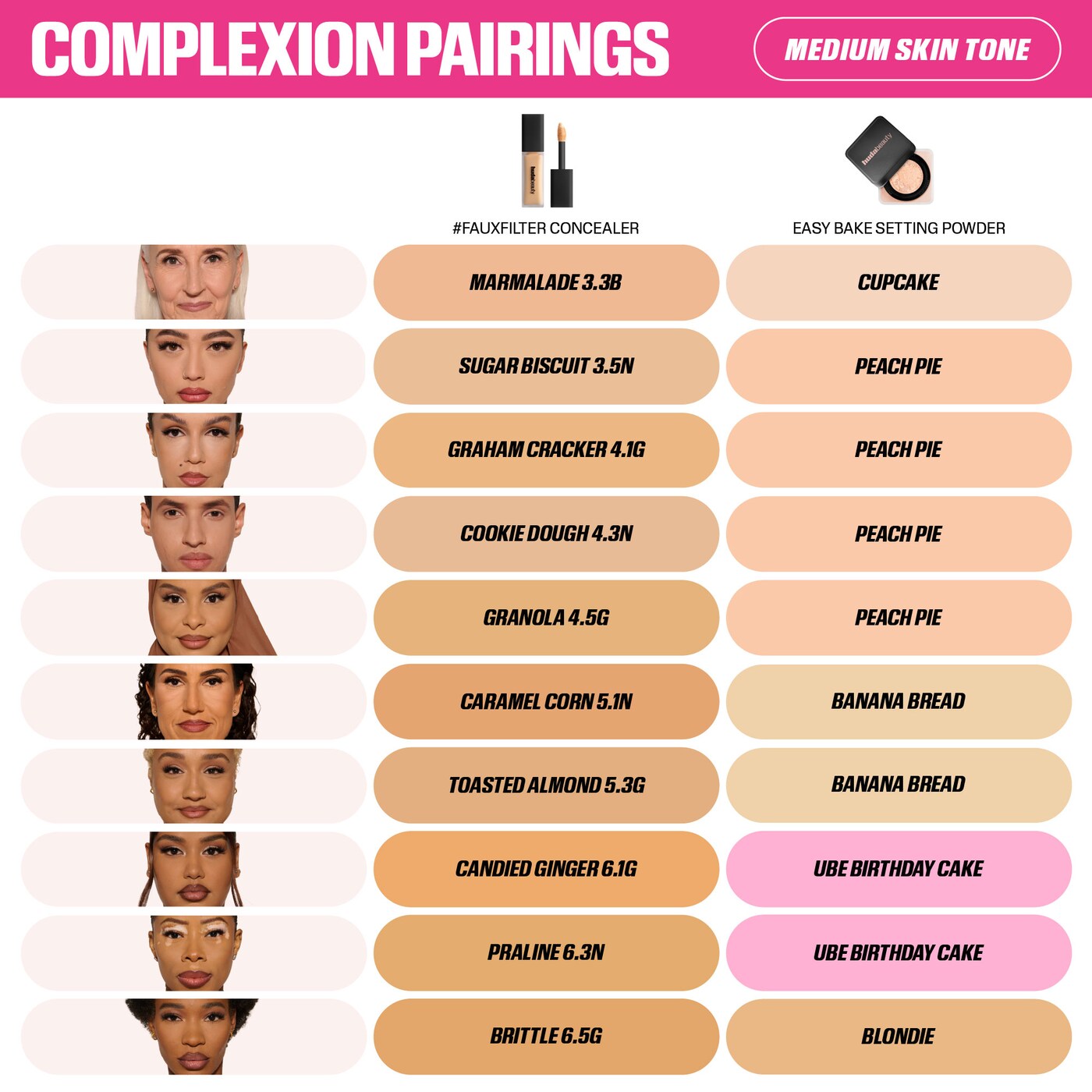 Huda Beauty #FauxFilter Matte Buildable Coverage Waterproof Concealer